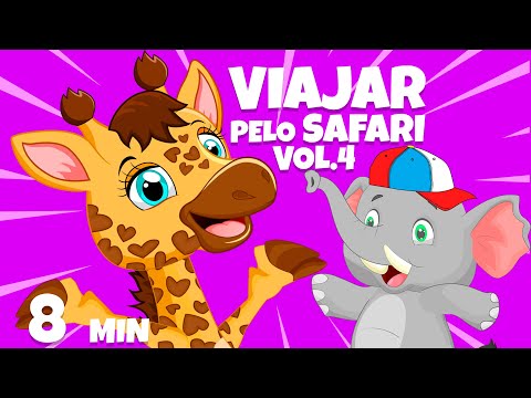 Viajar pelo Safari [clipe infantil] Vol. 4 - Giramille 8 min | Desenho Animado Musical