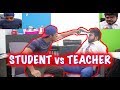 STUDENT MEETS HIS MATHS TEACHER