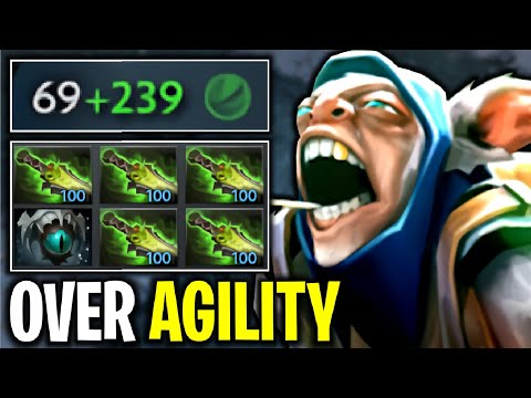 OVER AGILITY..!! 5x Ethereal Blade +308 Agility Meepo 7.27c | Dota 2