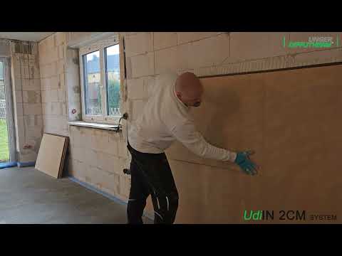 Schlankes Innendämmsystem aus Holzfasern - Verarbeitung UdiIN 2CM