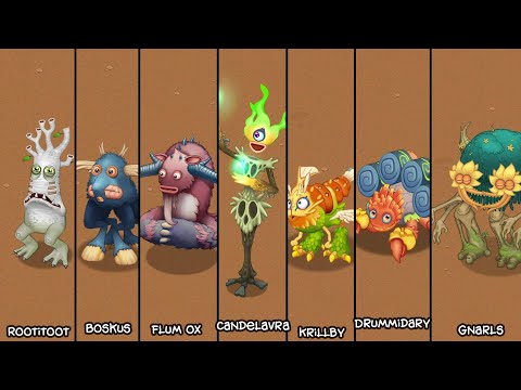 Amber Island Full Song but Each Monster is Zoomed in! (Sounds Better)