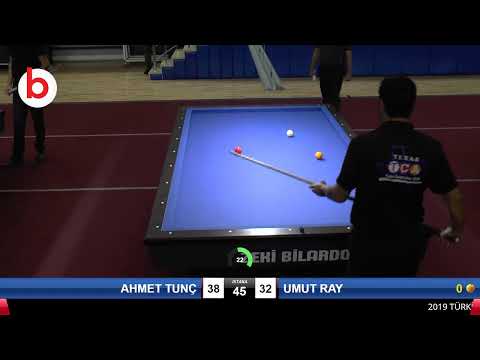 AHMET TUNÇ & UMUT RAY Bilardo Maçı - 2019 TÜRKİYE KUPASI 2.ETAP ERKEKLER-4.TUR