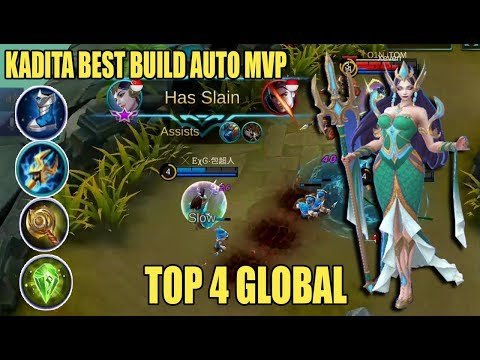 Kadita Atlantean Princess Build Auto MVP - Top 4 Global Kadita Gameplay - Kadita Mobile Legends