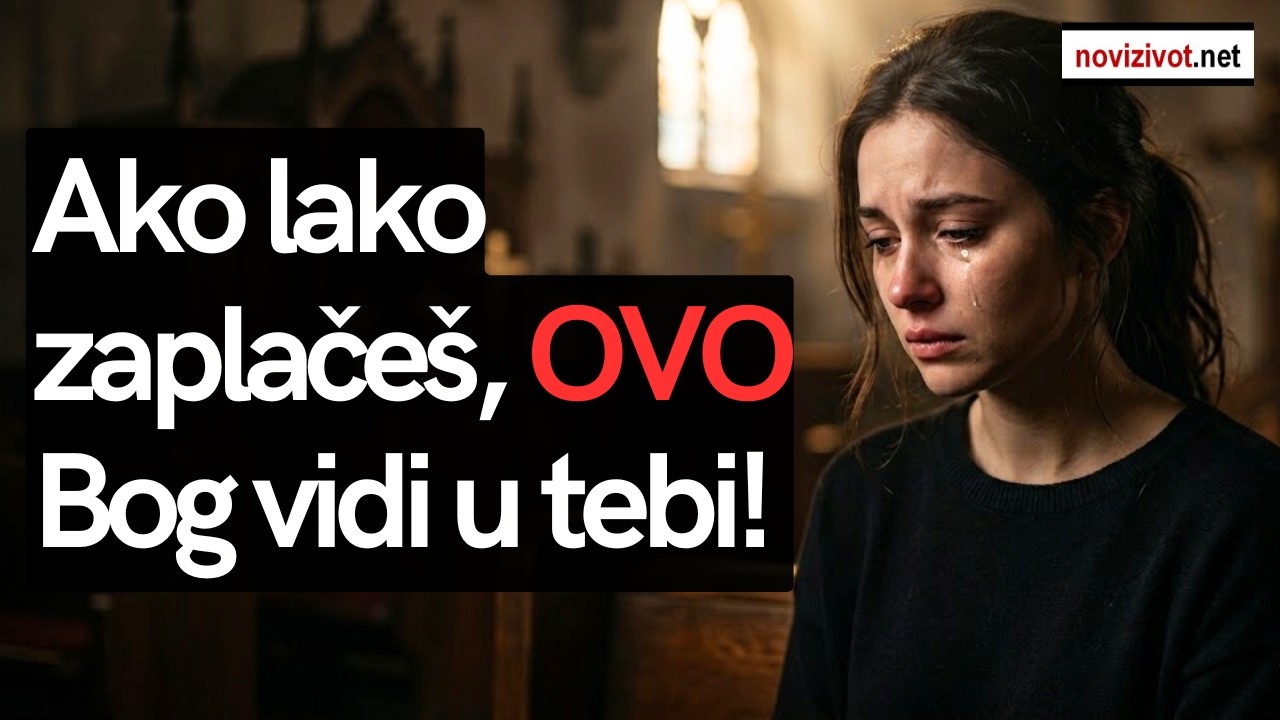 Ako lako zaplačeš, OVO je ono što Bog vidi u tebi!