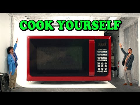 We built a GIANT microwave (for cold people).