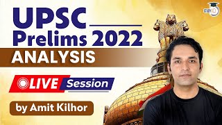 UPSC CSE Prelims 2022 Paper 1 GS Analysis by Amit Kilhor | StudyIQ