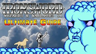 #IronSword IronSword: Wizards & Warriors II NES - ULTIMATE GUIDE -ALL Secret Rooms, ALL Bosses, 100%