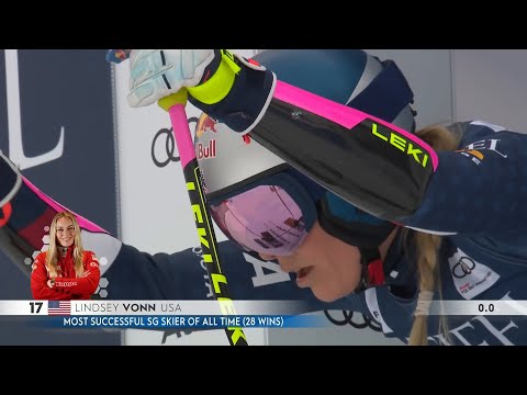Lindsey Vonn's World Cup podium run from the Sun Valley super-G | Outside TV