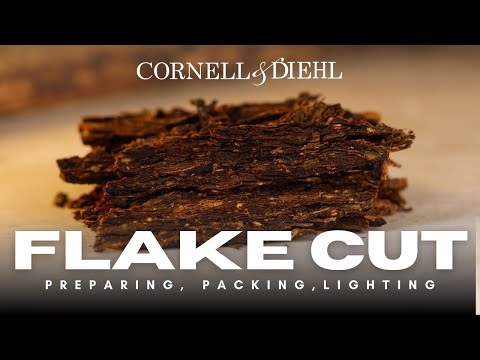 Packing and Lighting Flake Pipe Tobacco