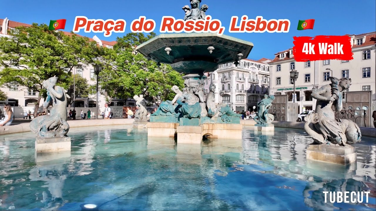 Embark on a walking tour around Rossio Square.
