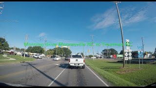 NORTH CAROLINA BACKROADS - Morning drive Mooresville NC to Troutman NC on country roads - ASMR