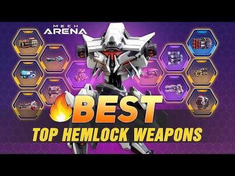 BEST Weapons for HEMLOCK in Mech Arena 🔥 (Top Picks!) Mech Arena