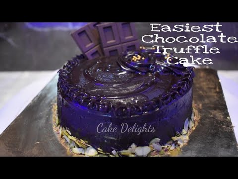 Bakery style Eggless Chocolate Truffle Cake with premix |No flour Monginis Style Cake at Home