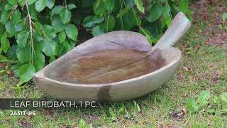 Watch A Video About the Henri Studio Leaf Relic Hi Tone Outdoor Birdbath
