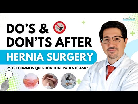 Hernia Surgery Recovery: Avoid These Mistakes! | Do’s & Don’ts by Dubai Surgeon| #drdanielserralta