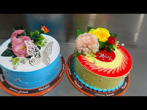 Cake Icing Tutorial For Beginners|3Basic Icing Techniques With Lots Of T2025...