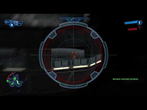 Star Wars Battlefront (2004, Classic Collection) - Clone trooper Sniper versus Droid held platform