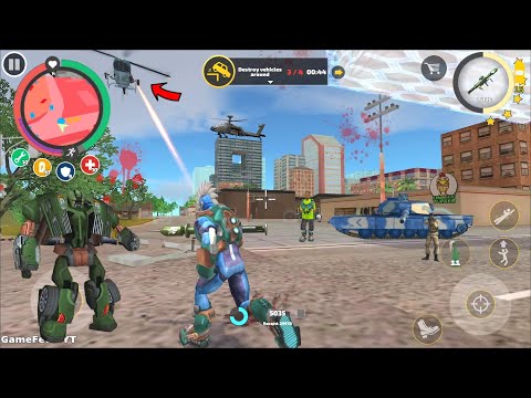 Rope Hero: Vice Town (Rope Hero Ke Upar Goli Bari) Rope Hero vs Russian Tanks - Android Gameplay HD