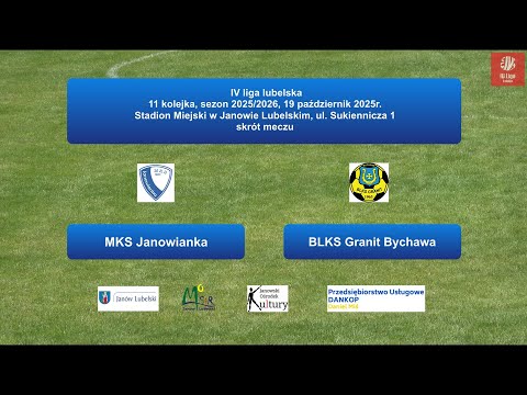 Skrót meczu MKS Janowianka - BLKS Granit Bychawa
