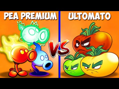 Team 3 PREMIUM PEA vs 3 Shapes ULTOMATO - Who Will Win? - Pvz 2 Team Plant vs Team Plant