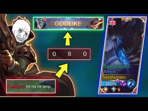 LITERAL NA BINAOG NG ARGUS ANG GRANGER SA GOLD LANE!! | GALIT SYA EH 😂😂 | Sesshumaru - MLBB