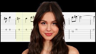 Olivia Rodrigo - brutal (Guitar Tutorial) Tabs With Sheets