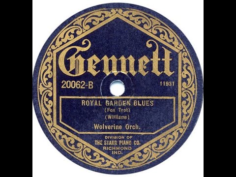 "Royal Garden Blues" Wolverine Orchestra Bix Beiderbecke 1924 Min Leibrook Jimmy Hartwell Wolverines