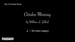 October Morning slow tempo