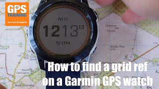 How to show a grid ref on a Garmin GPS watch