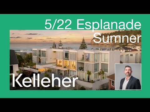 5/22 Esplanade, Sumner, Christchurch City, 2 Kuwarto, 2 Banyo, Apartment