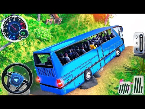 Mud Bus Offroad Driving Simulator 3D #2 - Mountain Uphill Coach Bus Driver 2022 - Android GamePlay