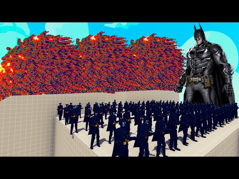 100x BATMAN vs 1x EVERY GOD - Totally Accurate Battle Simulator TABS