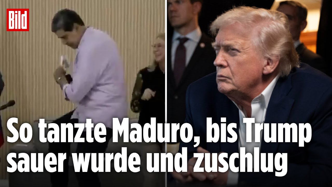 NUR TAGE VOR VERHAFTUNG: Hier tanzte Diktator Maduro noch fröhlich – „Frieden für immer!“