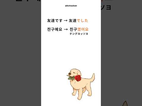 [究極の韓国語文法22] -였/이었어요(過去形)
