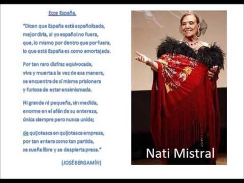 "Ecce España", de Bergamín, por Nati Mistral.