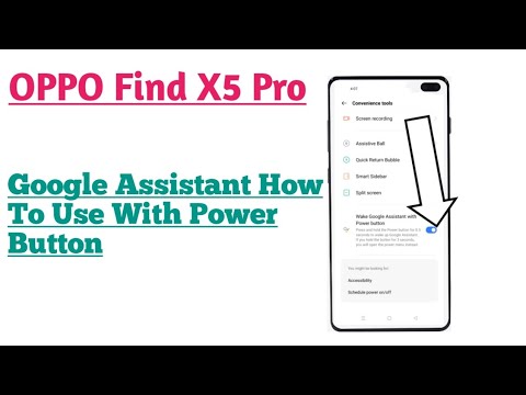 OPPO Find X5 Pro || How To Wake Google Assistant And Use