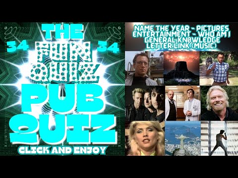 The MEGA PUB QUIZ Quiz/Trivia - No34 - 6 Different Rounds - Please see Description.
