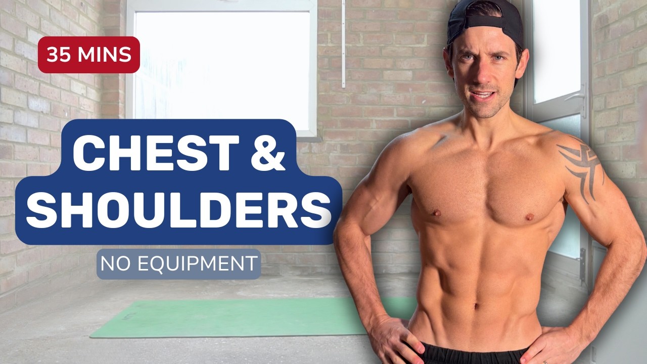35 Min Bodyweight PUSH DAY: The Ultimate Chest, Shoulders & Triceps Workout