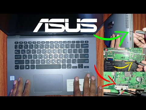 How To Open Asus Laptop Back Cover and Open Battery And Connector