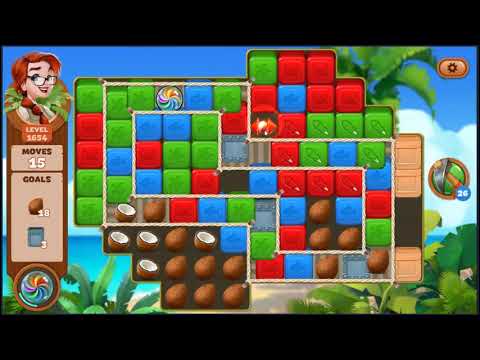 Lost Island Blast Adventure Level 1654 - NO BOOSTERS 🏝️ | SKILLGAMING ✔️