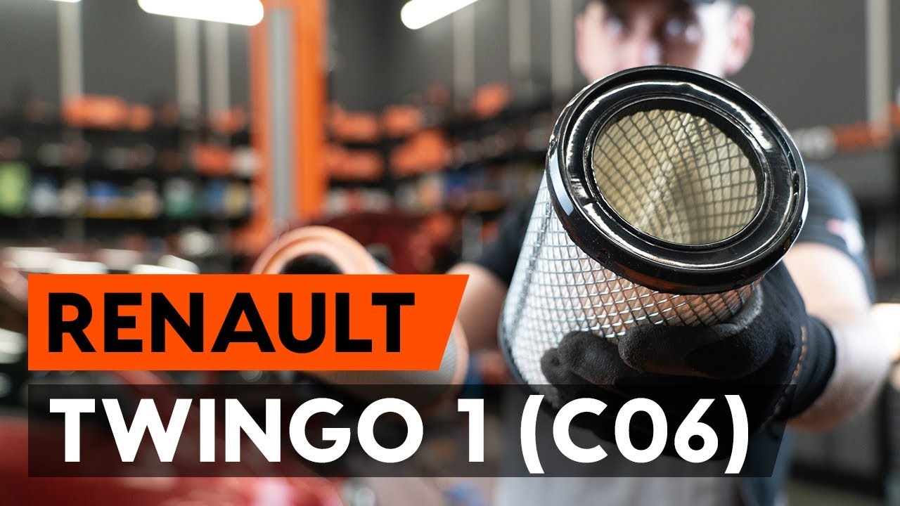 Kā nomainīt: gaisa filtru Renault Twingo C06 - nomaiņas ceļvedis