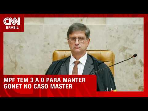 Conselho Superior do MPF tem 3 a 0 para manter Gonet no caso Master | BASTIDORES CNN