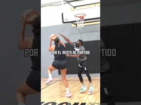 WNBA PLAYER VS. RANDOM!!! #nba #wnba #1v1 #women #basketball #basketball