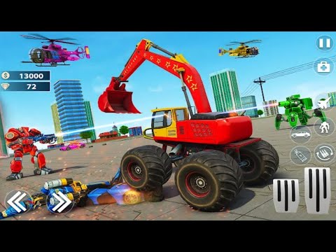 Monster Crane robot Car game 🤖👾🚙 | Gaming Hub