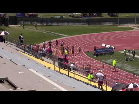 100m hurdles prelims heat 1 13-14 girls - 2019 USATF National Youth Outdoor Championships