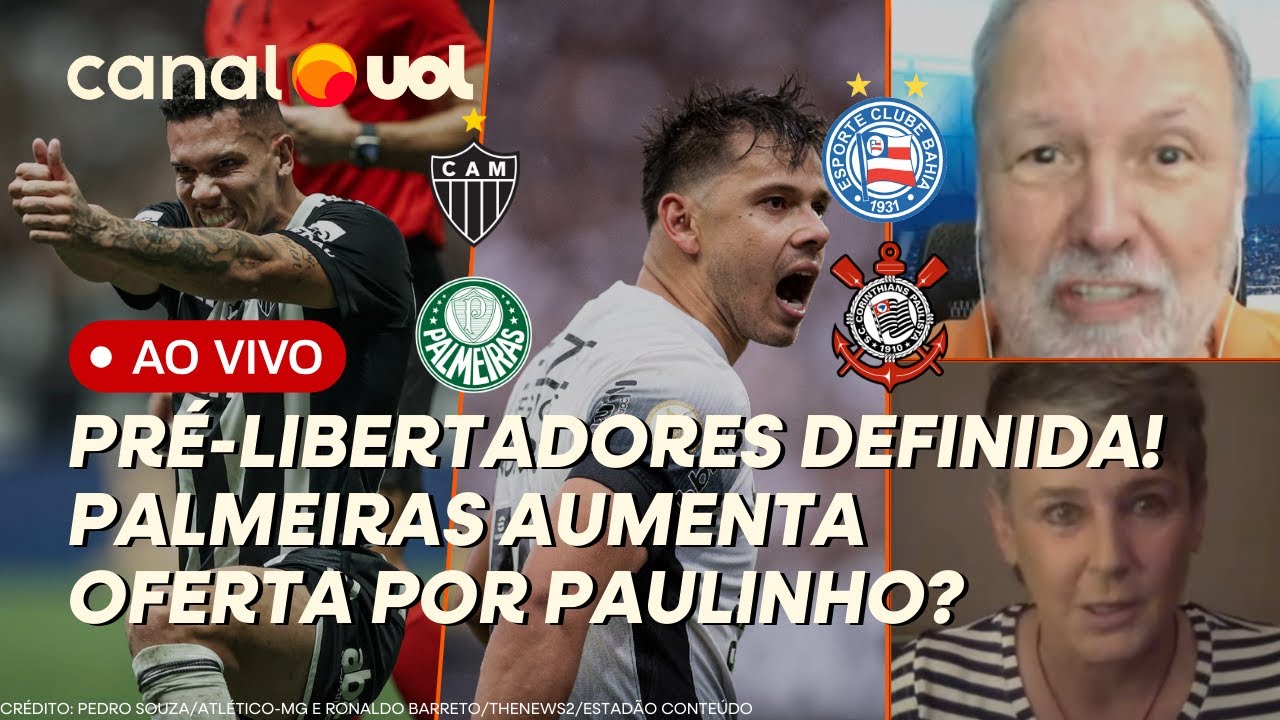 🔴CORINTHIANS NA PRÉ-LIBERTADORES: O QUE ESPERAR? PAULINHO NO PALMEIRAS + ROMERO RENOVA | AO VIVO