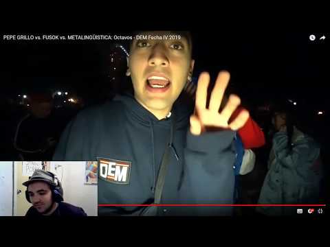PEPE GRILLO vs. FUSOK vs. METALINGÜISTICA: Octavos - DEM ( Video Reaccion )