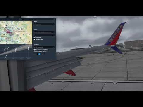 Southwest Airlines Landing in Stormy Weather at KPHX | Zibo Mod 737-800 |