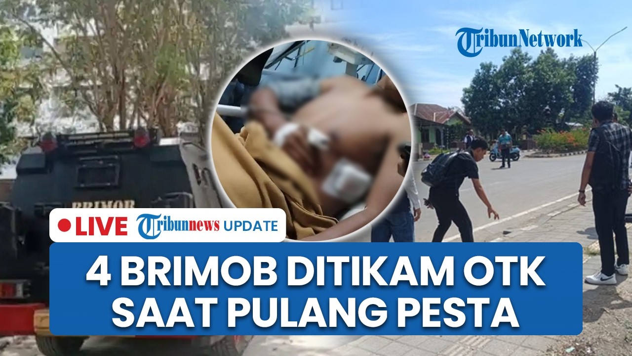 LIVE: Detik-detik 4 Personel Brimob Polda NTT Ditikam OTK saat Pulang Pesta di Labuan Bajo