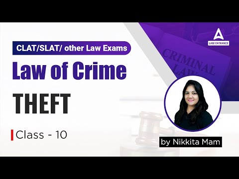 Law of Crime | Theft | Clat 2024 | Law With Nikkita Mam